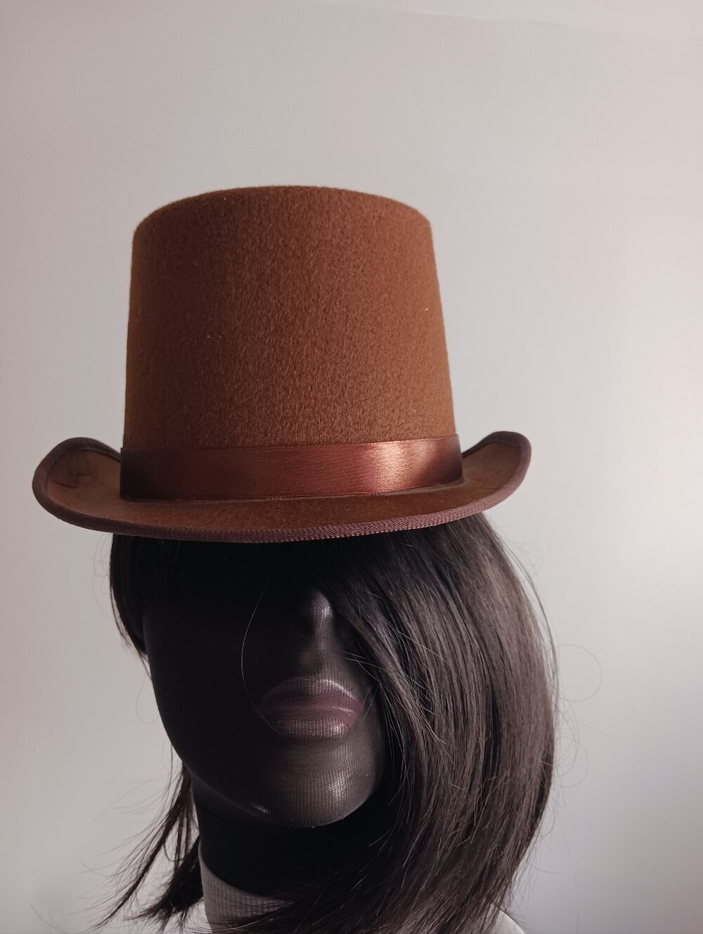 Brown Felt Coachmans Top Hat Costume Accessory Small Top NWOT